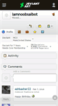 Mobile Screenshot of iamnoobsaibot.deviantart.com