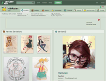 Tablet Screenshot of hakkusan.deviantart.com