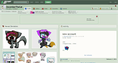 Desktop Screenshot of decemberthecat.deviantart.com