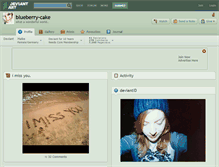 Tablet Screenshot of blueberry-cake.deviantart.com