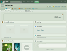 Tablet Screenshot of marty-chan.deviantart.com