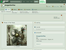 Tablet Screenshot of morganthewise.deviantart.com