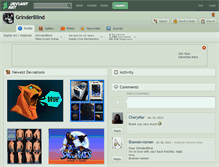 Tablet Screenshot of grinderblind.deviantart.com