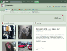Tablet Screenshot of evilcatmitzy.deviantart.com