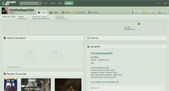 Desktop Screenshot of christinedaae2004.deviantart.com