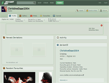 Tablet Screenshot of christinedaae2004.deviantart.com