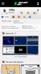 Mobile Screenshot of 199x.deviantart.com