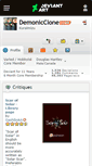 Mobile Screenshot of demonicclone.deviantart.com