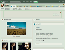 Tablet Screenshot of keoshi.deviantart.com