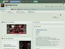 Tablet Screenshot of lightningsorceress.deviantart.com