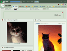 Tablet Screenshot of katttinka.deviantart.com