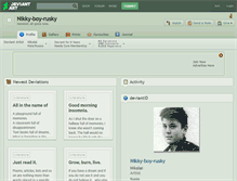 Tablet Screenshot of nikky-boy-rusky.deviantart.com