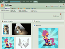 Tablet Screenshot of cooldoggie.deviantart.com