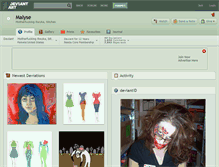 Tablet Screenshot of malyse.deviantart.com