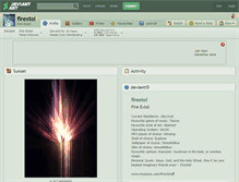 Tablet Screenshot of firextol.deviantart.com