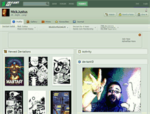 Tablet Screenshot of nickjustus.deviantart.com