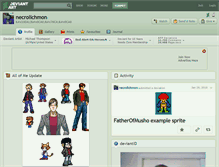 Tablet Screenshot of necrolichmon.deviantart.com