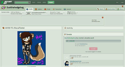 Desktop Screenshot of dustthehedgehog.deviantart.com