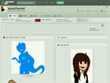 Tablet Screenshot of kytarathewolf.deviantart.com