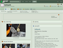 Tablet Screenshot of kellisanth.deviantart.com