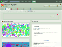Tablet Screenshot of fire-in-a-tiger-lily.deviantart.com