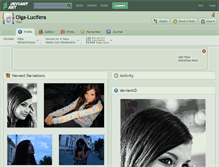 Tablet Screenshot of olga-lucifera.deviantart.com