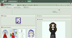Desktop Screenshot of lady-of-crow.deviantart.com