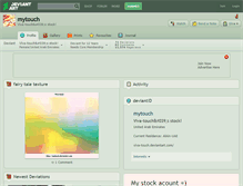 Tablet Screenshot of mytouch.deviantart.com