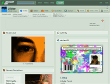 Tablet Screenshot of lillybe.deviantart.com