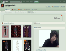 Tablet Screenshot of cooldragonballz.deviantart.com
