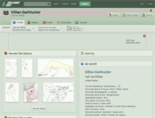 Tablet Screenshot of killian-darkhunter.deviantart.com