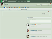 Tablet Screenshot of ninjasui.deviantart.com