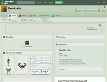 Tablet Screenshot of pixeldoodles.deviantart.com