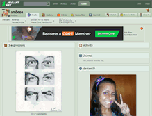 Tablet Screenshot of ambrea.deviantart.com
