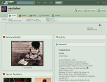 Tablet Screenshot of hobbitsfeet.deviantart.com