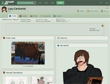 Tablet Screenshot of lazy-cartoonist.deviantart.com