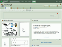 Tablet Screenshot of kolekelley2.deviantart.com