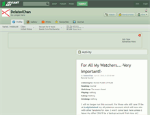 Tablet Screenshot of delaisolchan.deviantart.com