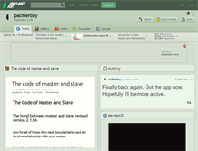 Tablet Screenshot of pacifierboy.deviantart.com
