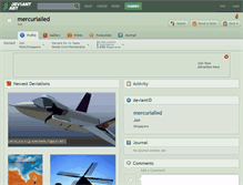 Tablet Screenshot of mercurialled.deviantart.com