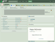 Tablet Screenshot of cutehiplz.deviantart.com