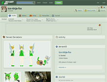 Tablet Screenshot of ice-ninja-fox.deviantart.com