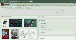 Desktop Screenshot of ducksnake.deviantart.com
