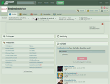 Tablet Screenshot of beabeabeatrice.deviantart.com