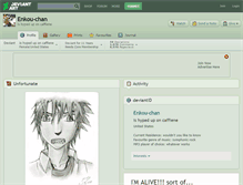 Tablet Screenshot of enkou-chan.deviantart.com