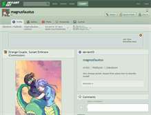 Tablet Screenshot of magnusfaustus.deviantart.com