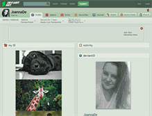 Tablet Screenshot of joannade.deviantart.com