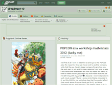 Tablet Screenshot of dreadman110.deviantart.com