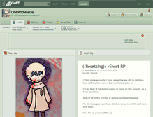 Tablet Screenshot of onewithmeda.deviantart.com