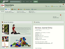 Tablet Screenshot of cleavermama.deviantart.com